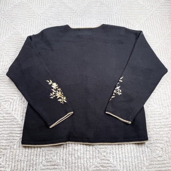 VTG Tiara International Cardigan Womens L Floral Academia Sweater Grandma Y2k - Picture 2 of 8